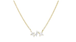 .20 ct. t.w. Multi-Shaped Lab-Grown Diamond Necklace in 18kt Gold Vermeil