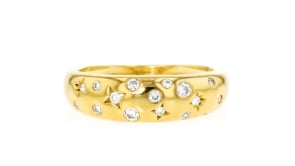 .20 ct. t.w. Scattered Lab-Grown Diamond Ring in 18kt Gold Vermeil