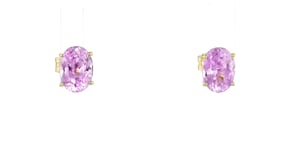 2.20 ct. t.w. Oval Kunzite Stud Earrings in 14kt Yellow Gold
