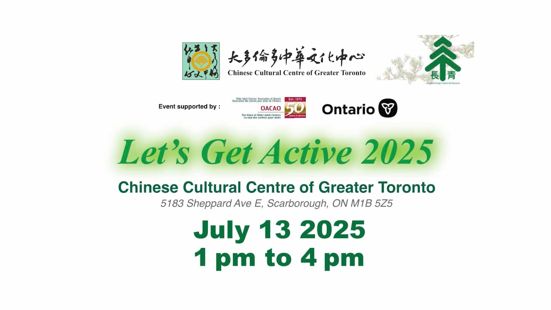 CCCGT Senior's Active Living July 13, 2025