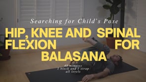 Searching for Childs Pose: Hip, Knee and Spinal Flexion