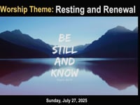 Worship for July 27, 2025