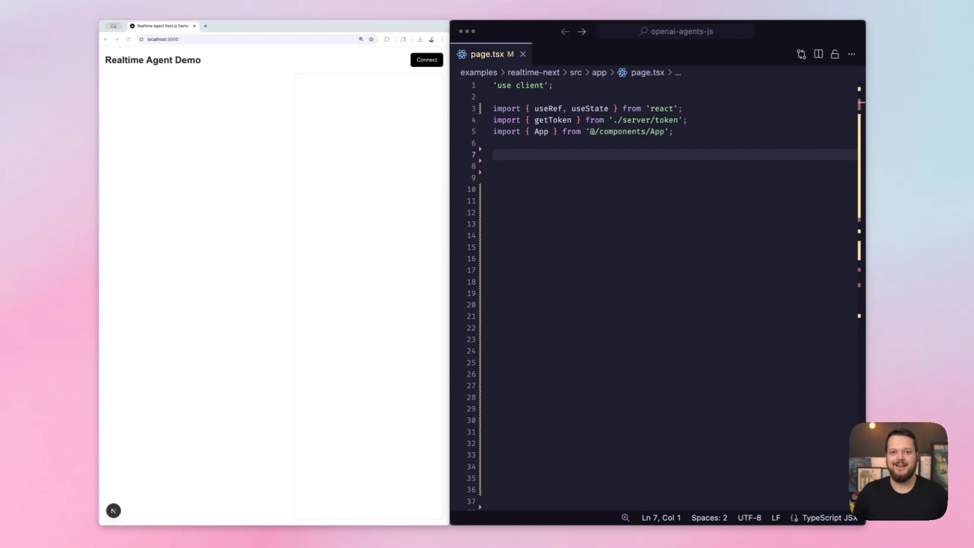 Realtime agent demo 섬네일