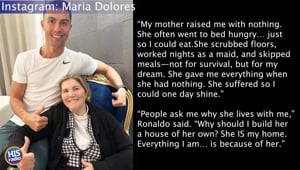 Christiano Renaldo Loves His Mother