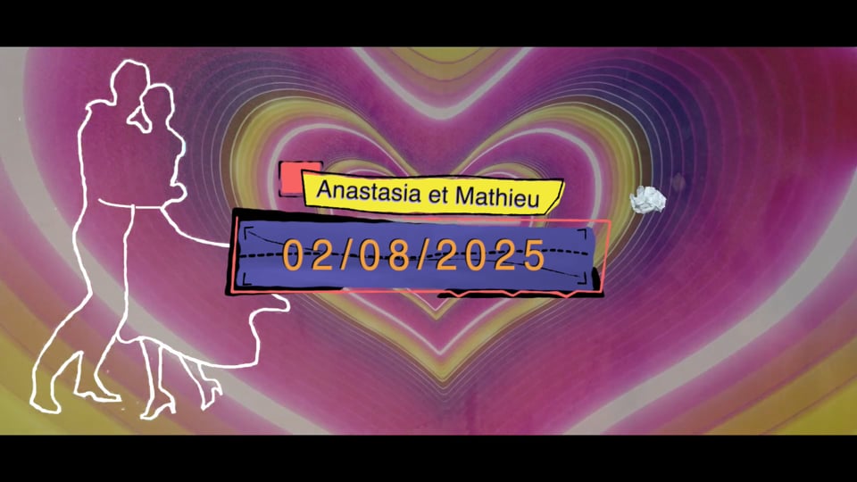 Exemple montage vidéo boulette de papier mariage thème cabaret