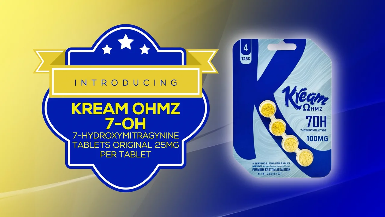 Kream OHMZ 7-OH Tablets 25mg – Potent & Fast-Acting Kratom