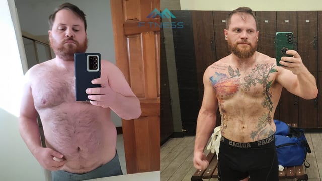 Schuyler, 35, before and after