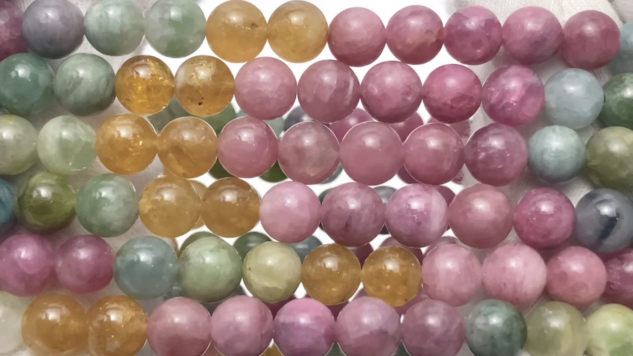 マルチカラートルマリン ラウンド6mm ブレスレット｜天然石