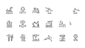 Animated Manufacturing Icon Art Set, an Outline Icon by Prosymbols (Thumbnail 4 of 4)