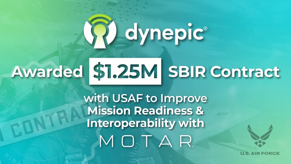 Dynepic, Inc. Chosen for $1.25M Direct-to-Phase II SBIR to Bring an Interoperable Smart Certificate to USAF via its MOTAR Platform