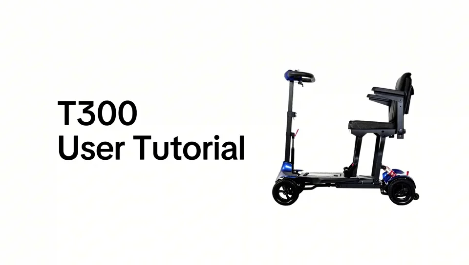 T300 - Lightweight Mobility Scooter at 19kg with battery & Foldable.
