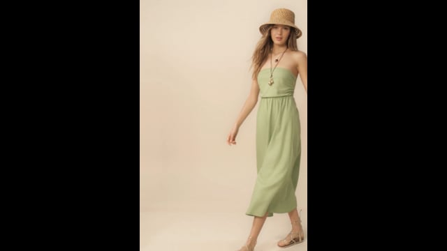 VESTIDO BOLONHA MIDI VERDE CLARO
