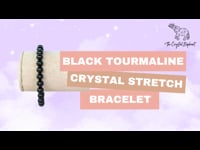 Black Tourmaline Crystal Stretch Bracelet