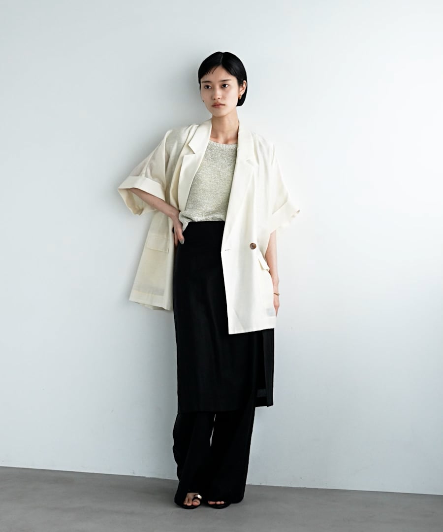 8/27 SALE】アセテートリネン半袖ジャケット | [公式]アパート