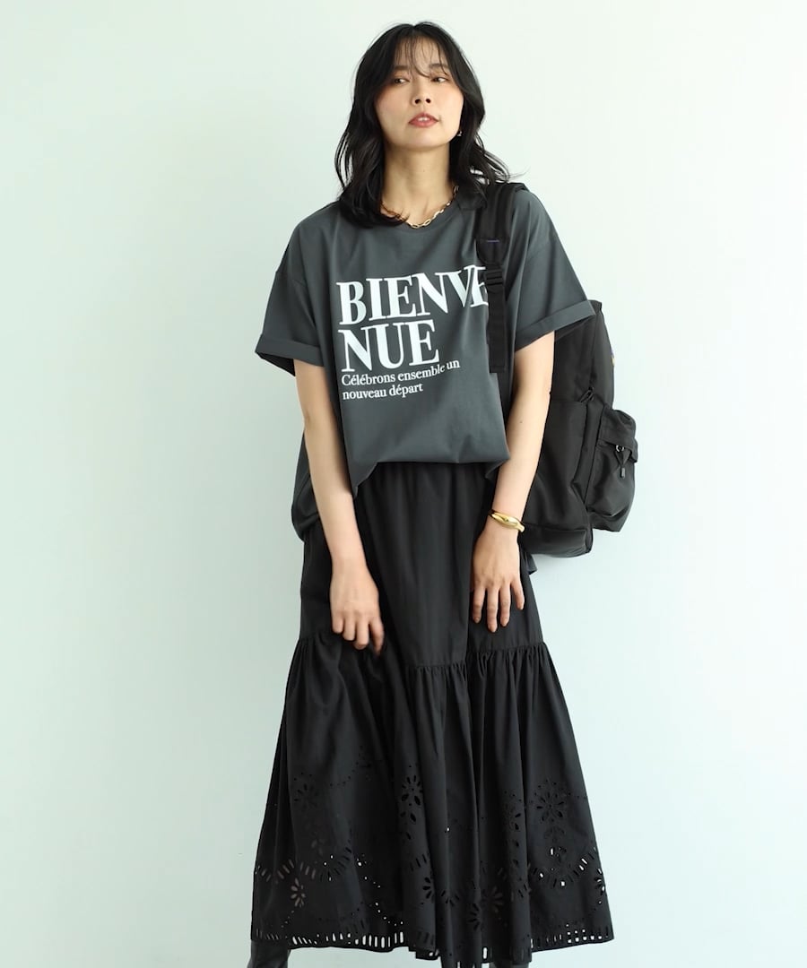 【BARNYARDSTORM】刺繍 カットワーク 綿100% オーバーシャツ 黒 BARNYARDSTORM】刺繍 カットワーク 綿100%オーバーシャツ 黒