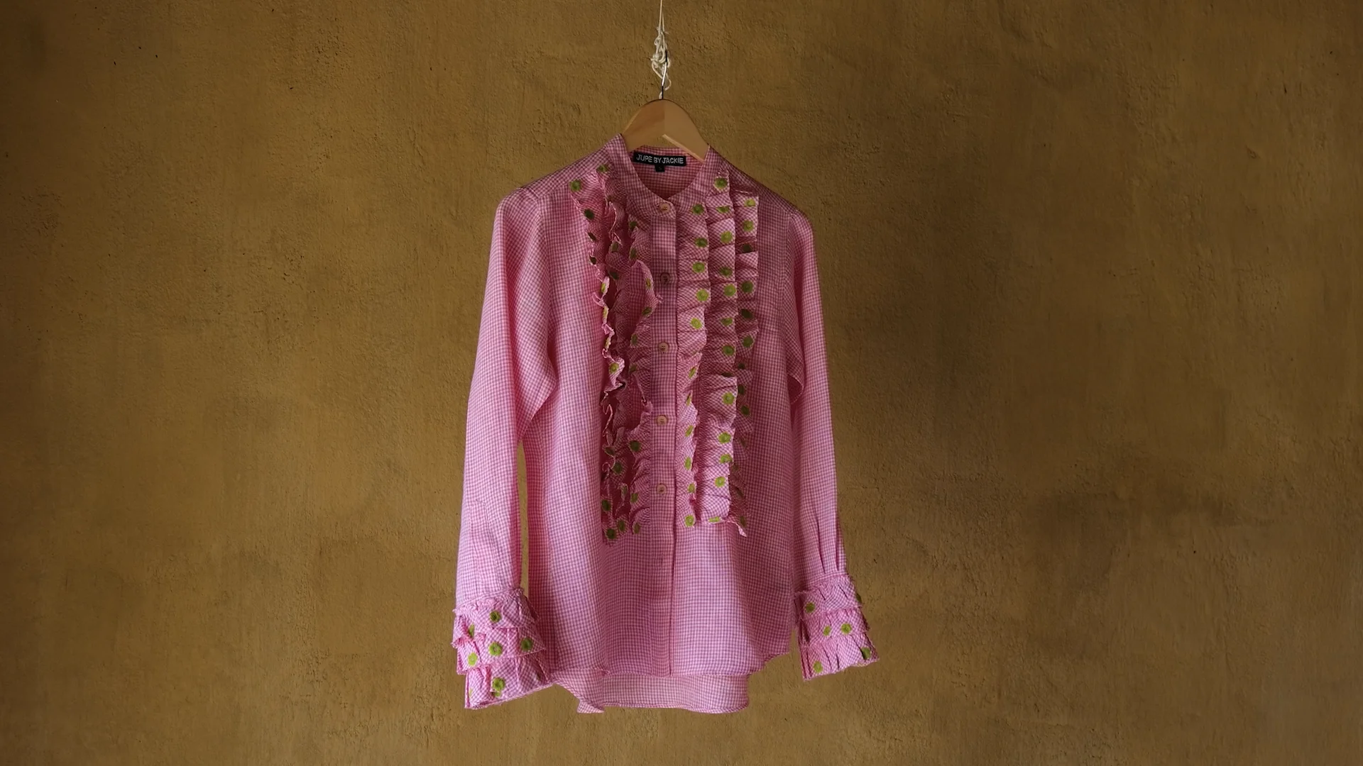 Jupe by JACKIE　リネンシャツ　ハンドエンブロイダリー Bold hand embroidery | Jupe by Jackie