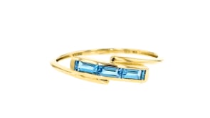 .30 ct. t.w. Swiss Blue Topaz Ring in 10kt Yellow Gold