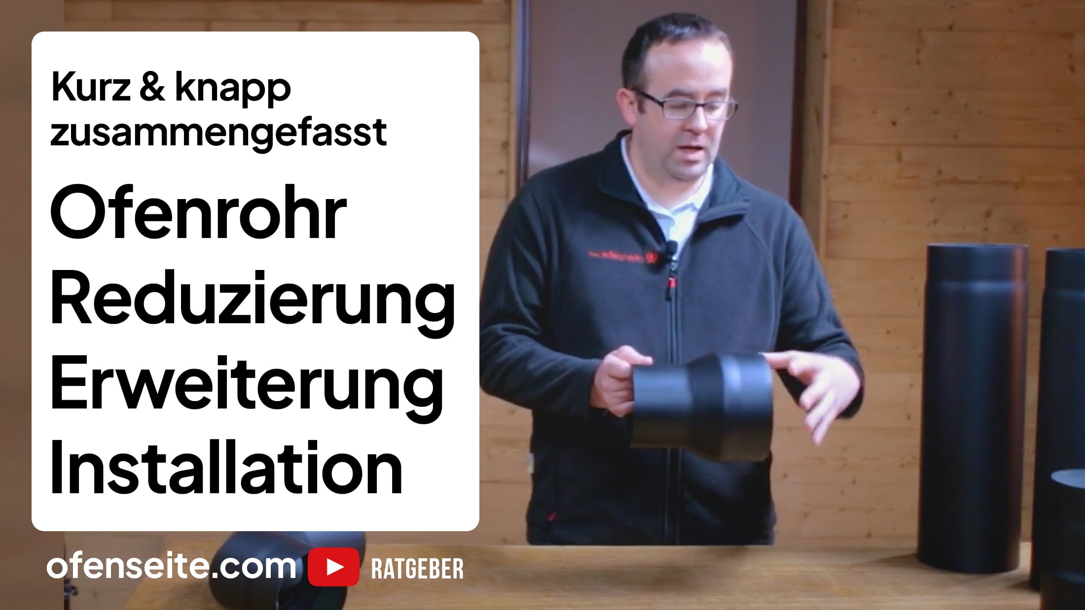 Rauchrohr-Reduzierung 150 Mm Auf 130 Mm, Schwarz, 2 Mm Materialstärke, Für Ofenrohr & Schornstein