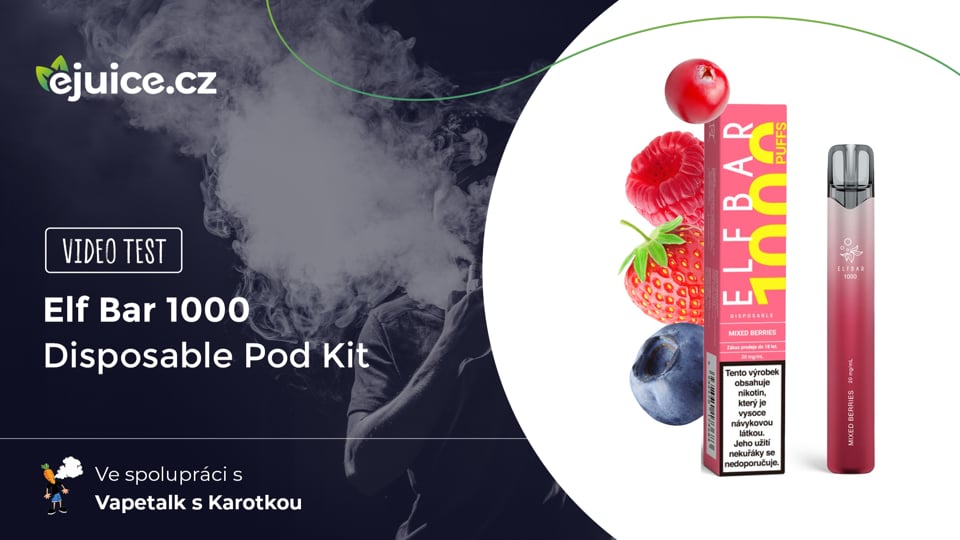 Elf Bar 1000 Disposable Pod Kit - video test (CZ)
