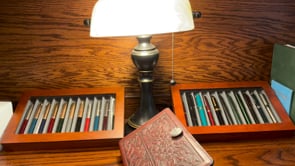 Stack & Store Empty Wooden Pen Storage Box | Galen Leather