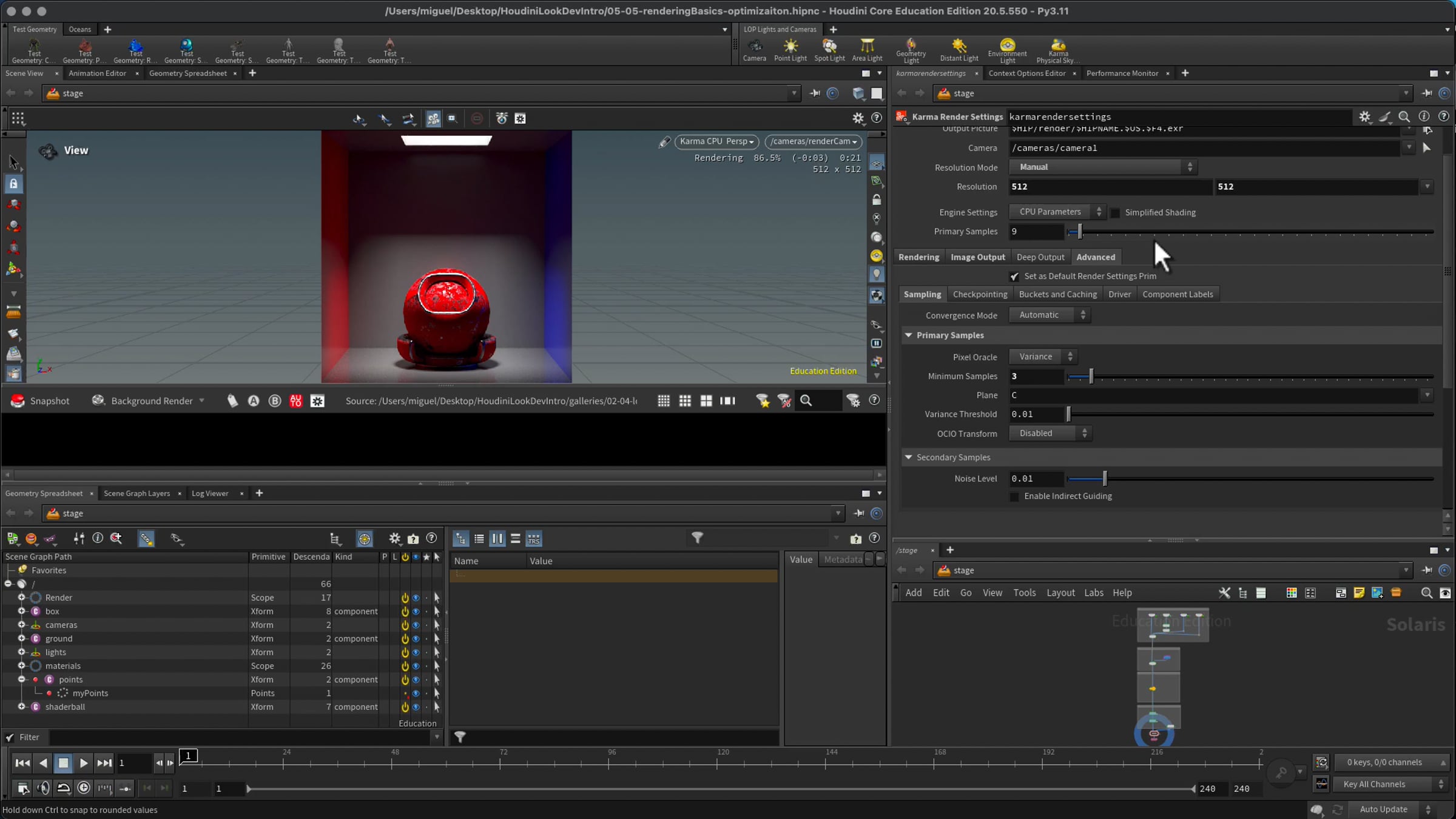 43 | Rendering Basics | Optimization | Videos & Movies on Vimeo