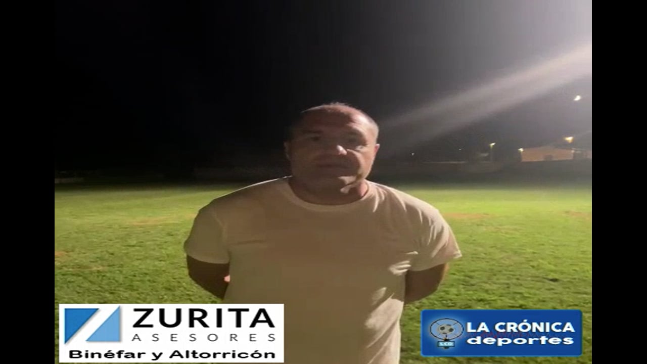 CHELU (Entrenador CD Altorricón) Analiza el inicio de la pretemporada y los primeros partidos.