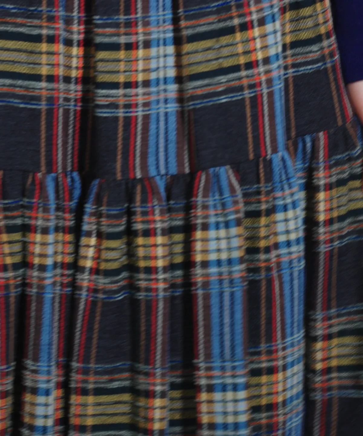 DSC / チェックティアードスカート BOTTOMS Night STORE | ダブル