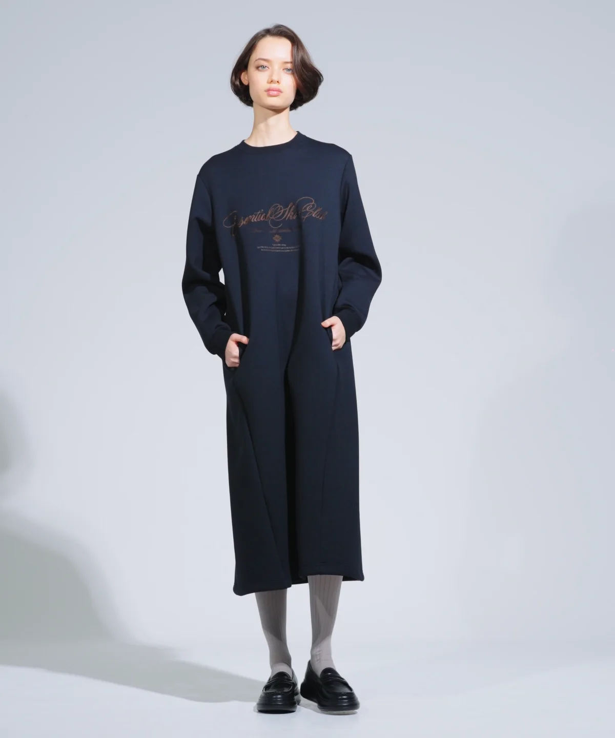 ESSENTIAL / モノフィラ ロングワンピース DRESS Night STORE | ダブル