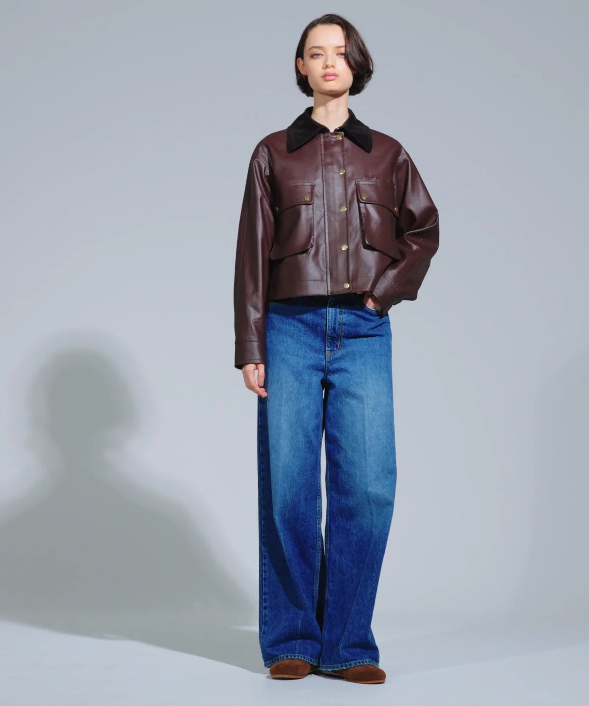 DSC / ワックスヴィンテージジョーゼット ショートブルゾン(SALE