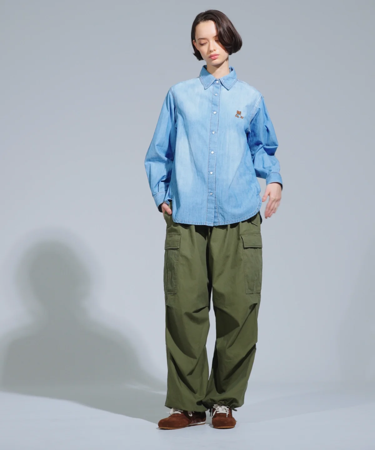 DSC / ミリタリーポプリン カーゴパンツ BOTTOMS Night STORE | ダブル