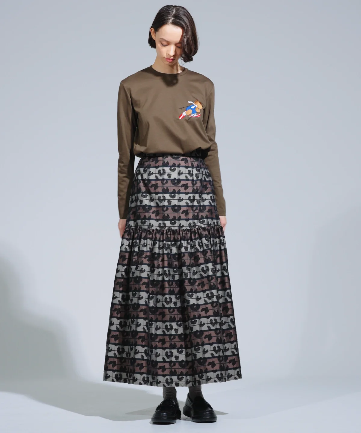 DSC / スーピーコットン ベア刺繍ロンT TOPS Night STORE