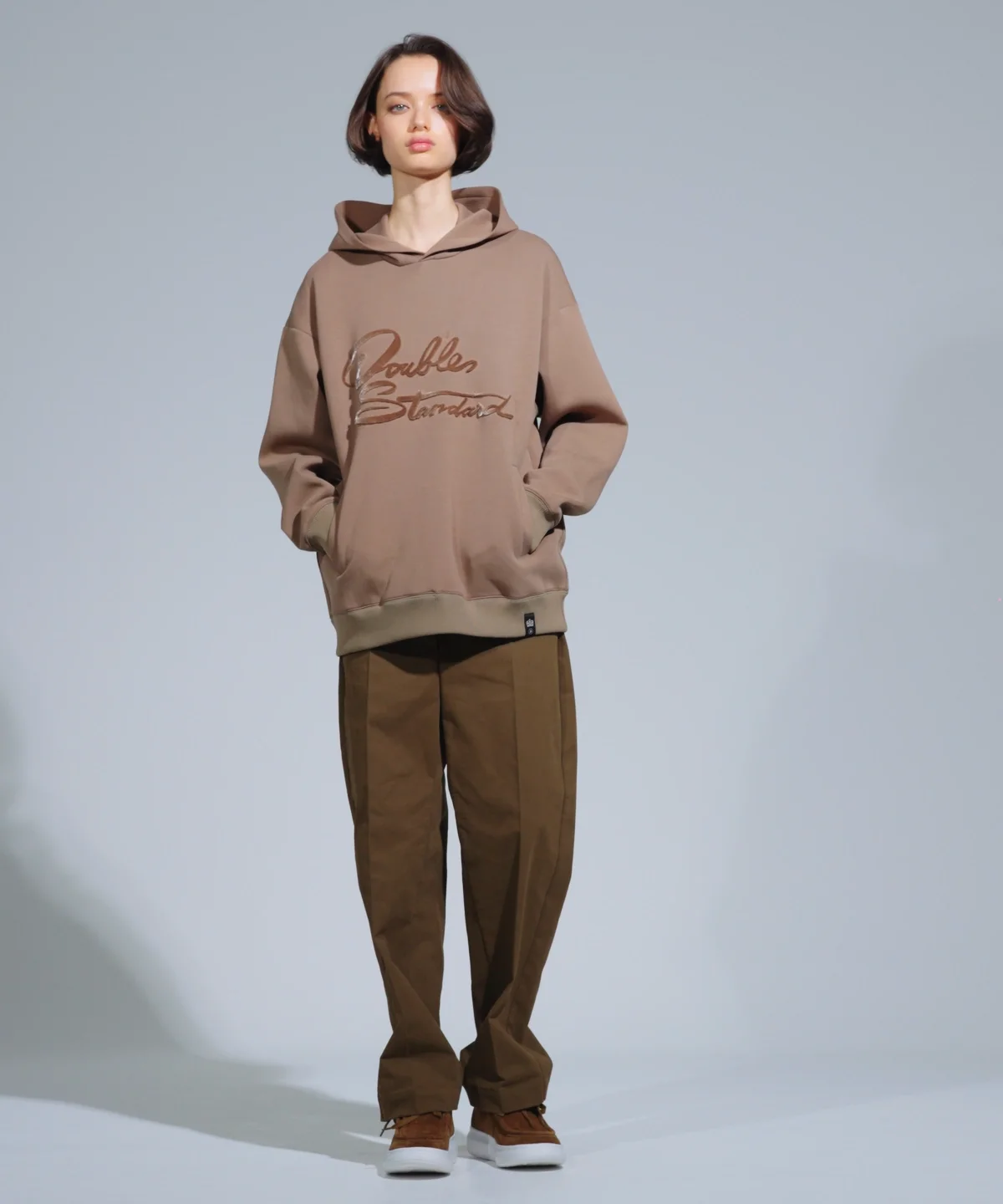 ダンボールパーカー D/him ロゴ刺繍ダンボールニットパーカー（WEB限定） TOPS Night