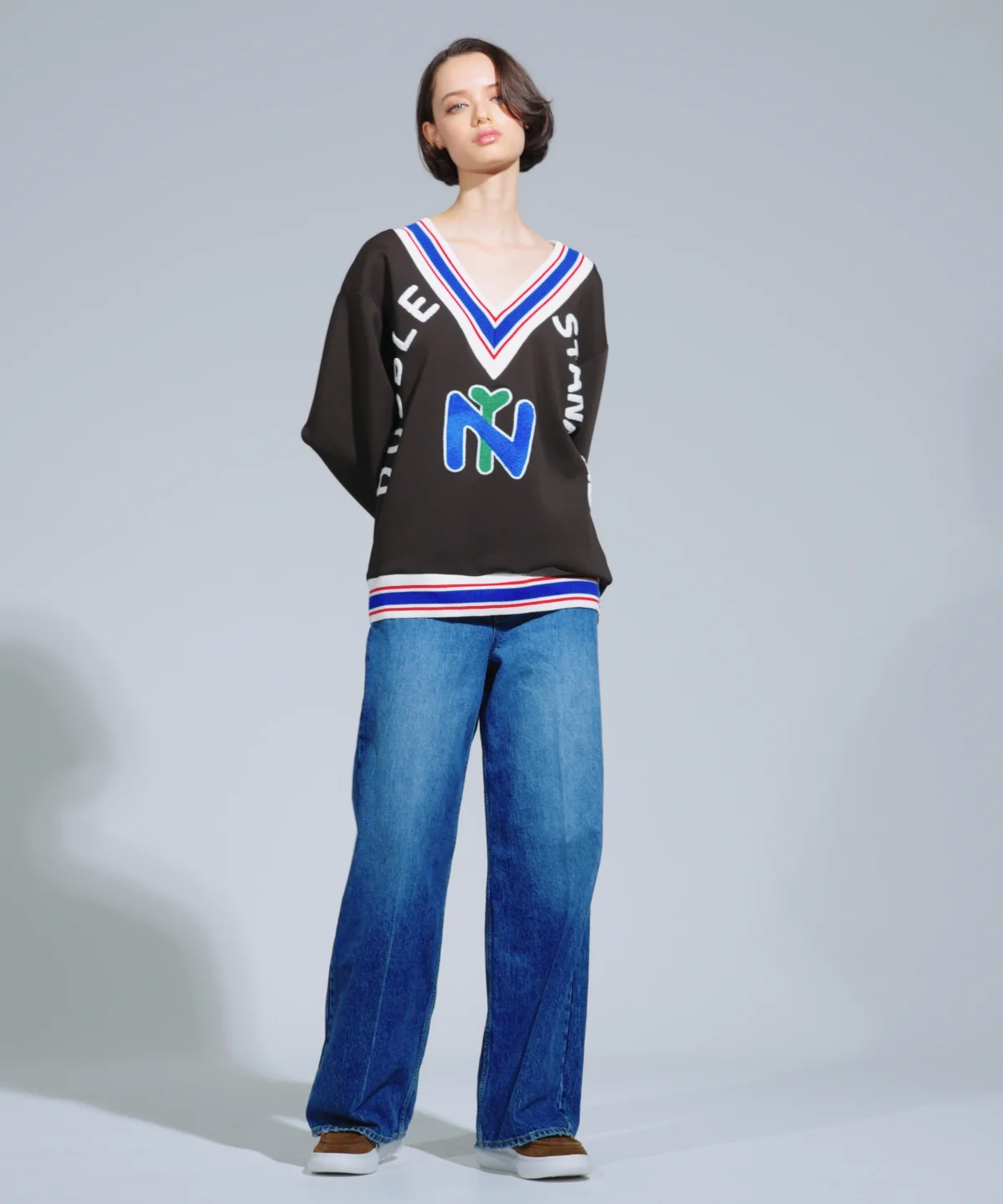 DSC / ダンボールVネックプルオーバー TOPS Night STORE