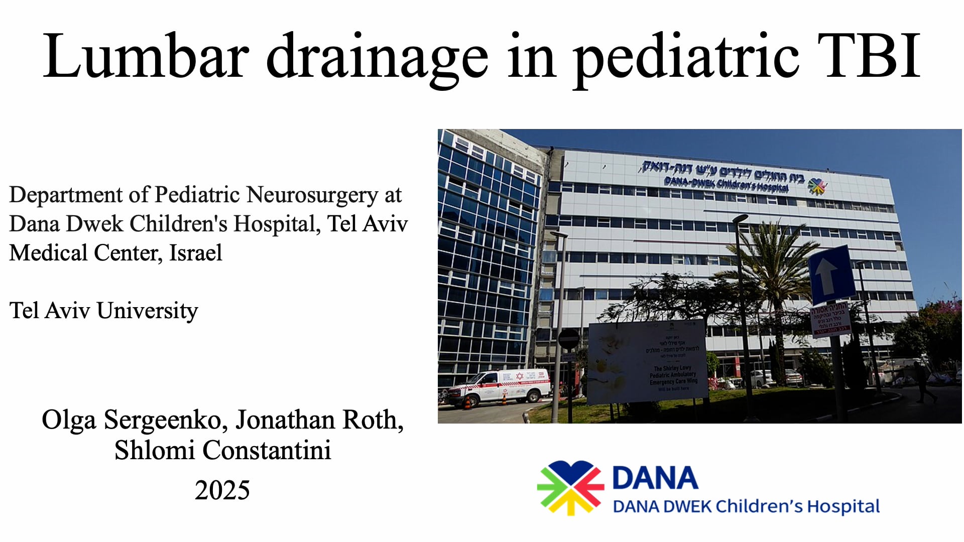 Lumbar Drainage in Pediatric TBI