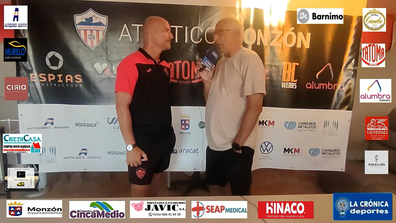 PRETEMPORADA   AT.MONZÓN  2-1 LLEIDA CF    ISMAEL  MARIANI ( ENTRENADOR  AT.MONZÓN  ALUMBRA )