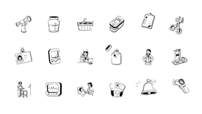 Animated Nursing Doodles Icons, an Outline Icon by Vectors Market (Thumbnail 4 of 4)