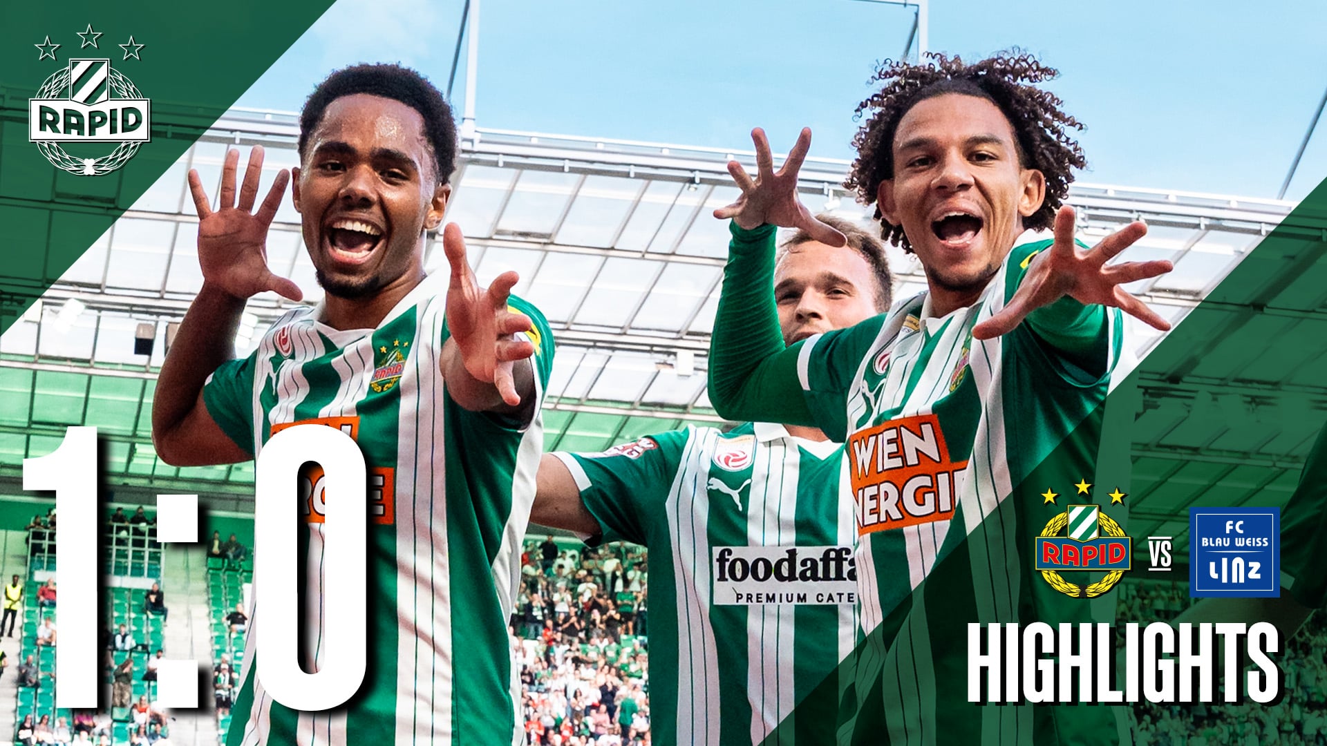 Highlights: SK Rapid – FC Blau-Weiß Linz