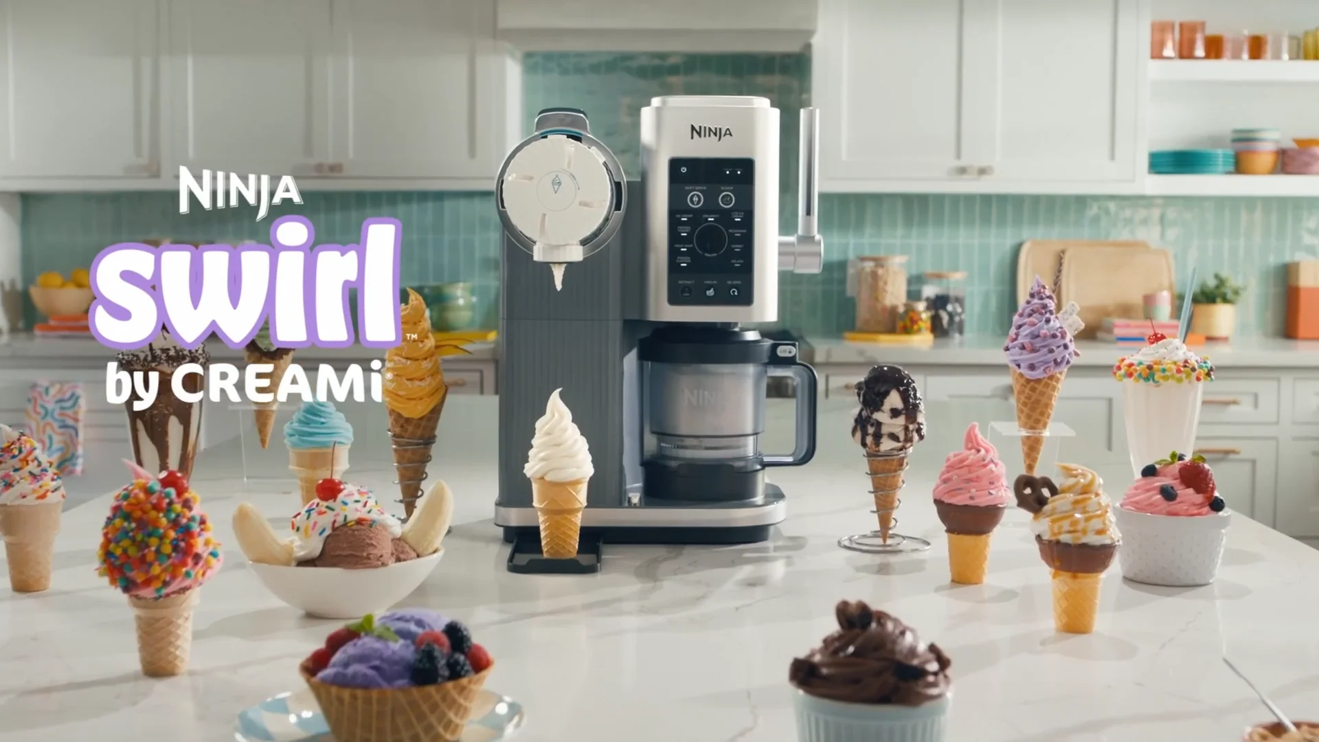 Ninja Swirl by CREAMi Ice Cream Maker - Platinum Silver (NC701ANZ