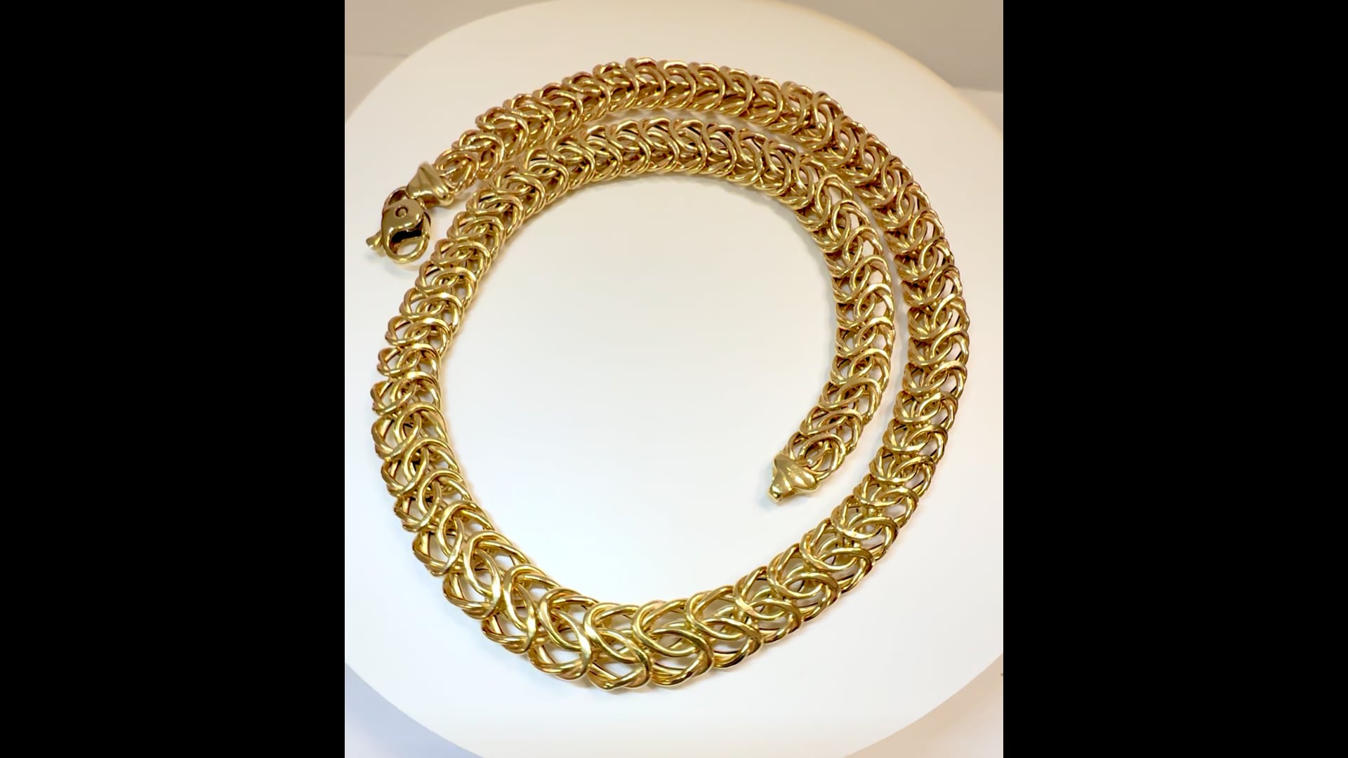 Collana catena Bizantina placcata oro o doublé