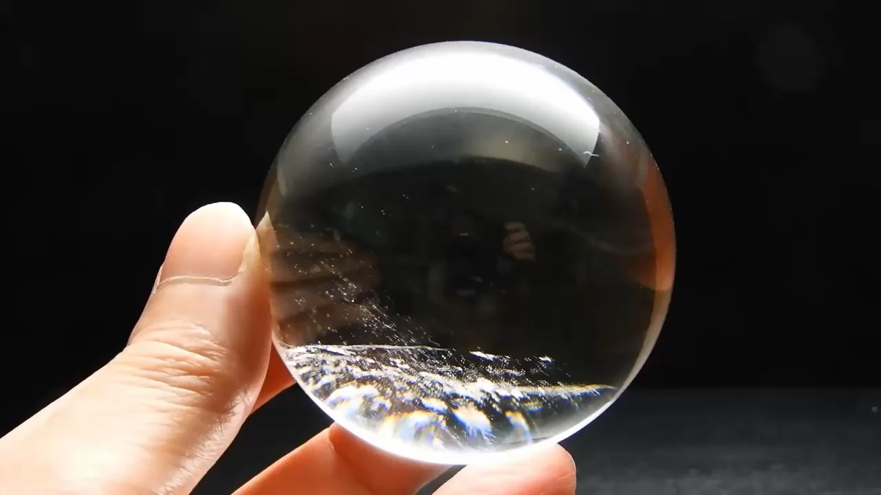 天然水晶玉58mm右水晶｜Crysterra