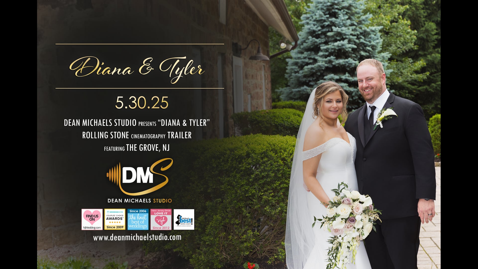 Diana & Tyler's Wedding Trailer at The Grove, NJ