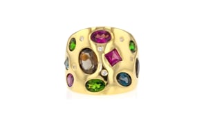 4.64 ct. t.w. Multi-Gemstone Ring in 18kt Gold Over Sterling