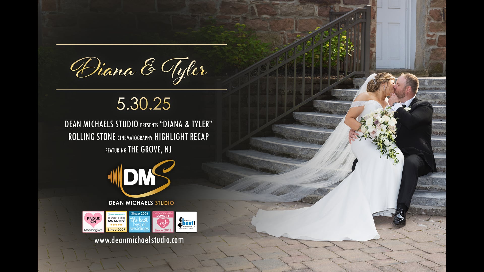 Diana & Tyler's Wedding Highlight Recap at The Grove, NJ