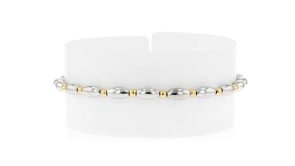 18kt Gold Vermeil and Sterling Silver Link Bracelet