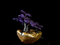 Large Amethyst Gemstone Tree on Citrine Cluster Base. Website
