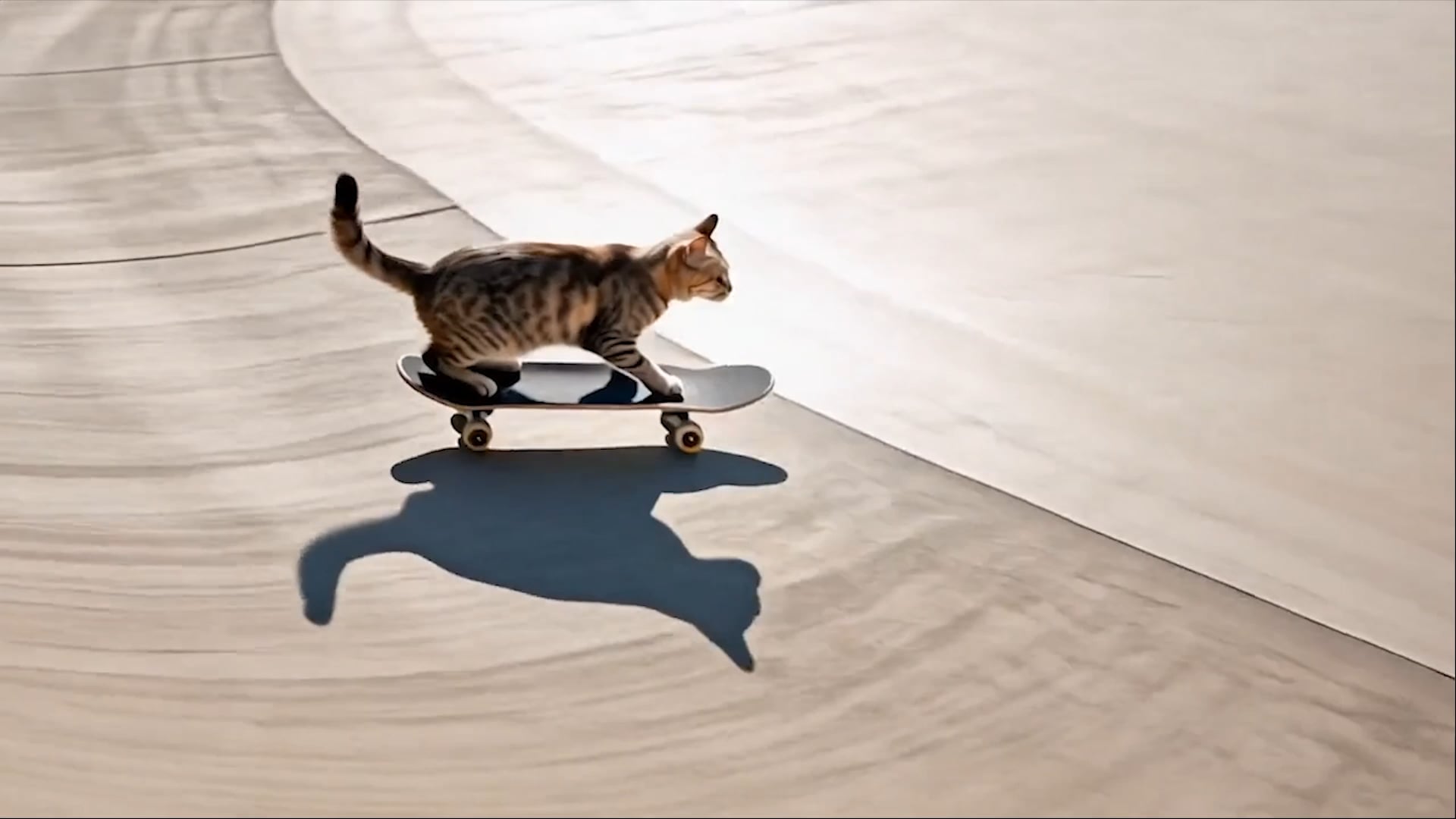 cats skateboarding