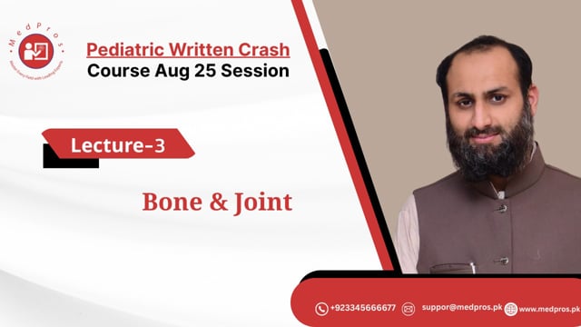 Bone & joint || Lecture-3 || Dr Taimoor Khalil