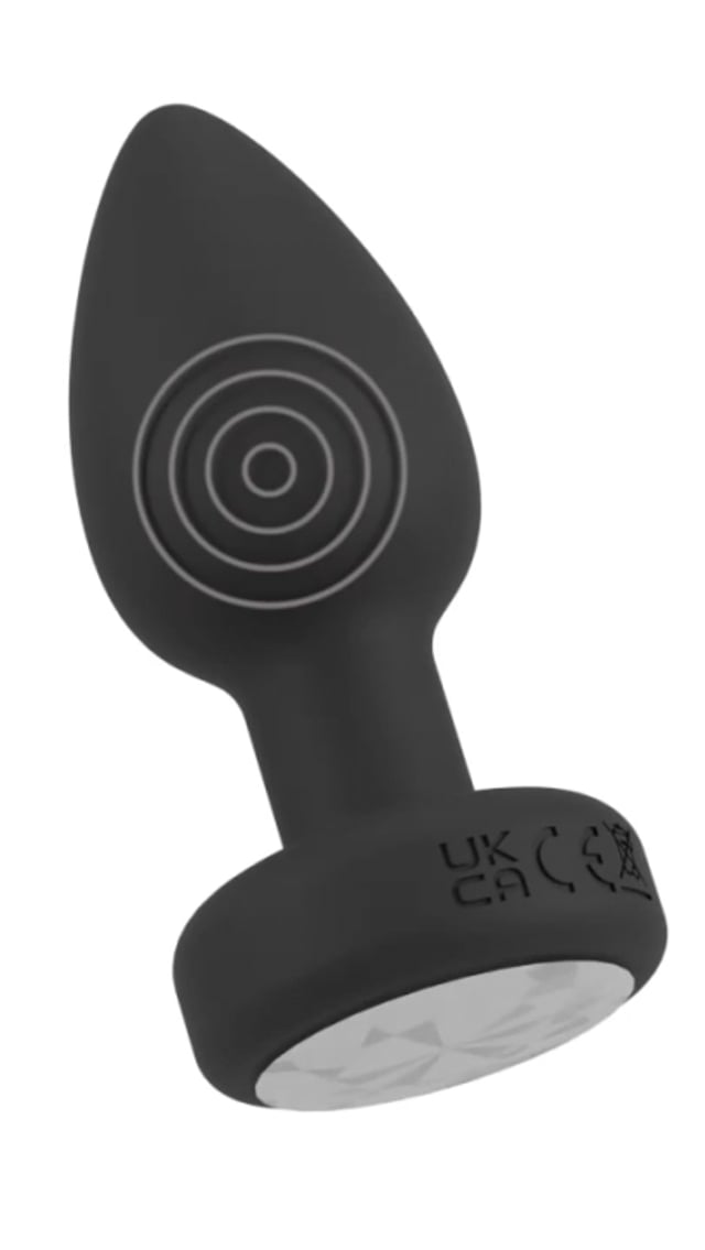Plug Anal Vibratório com Base LED e Comando