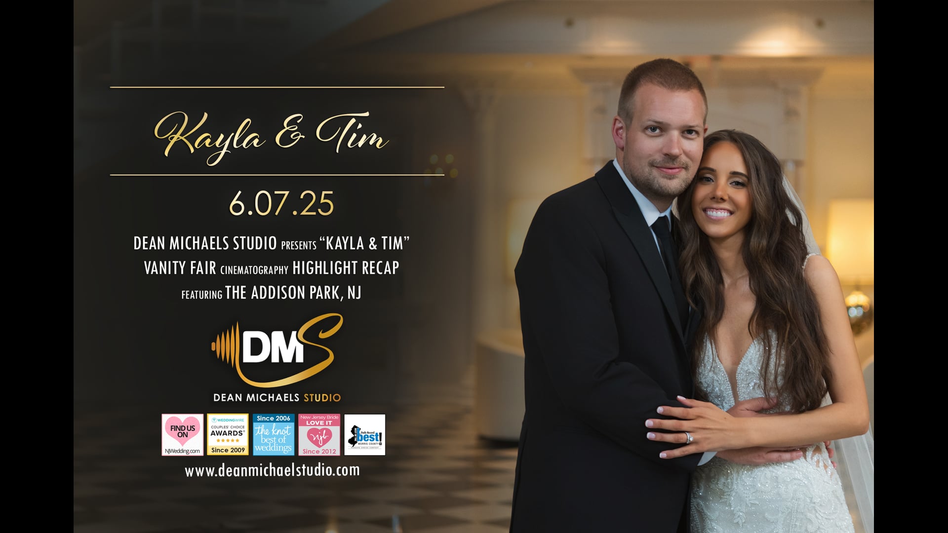Kayla & Tim's Wedding Highlight Recap at the The Addison Park, NJ