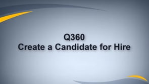 Create a Candidate for Hire